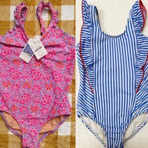Bundle of 2 Girl’s Size 6 Swimsuits – J.Crew Kids (New With Tags) and Cat & Jack